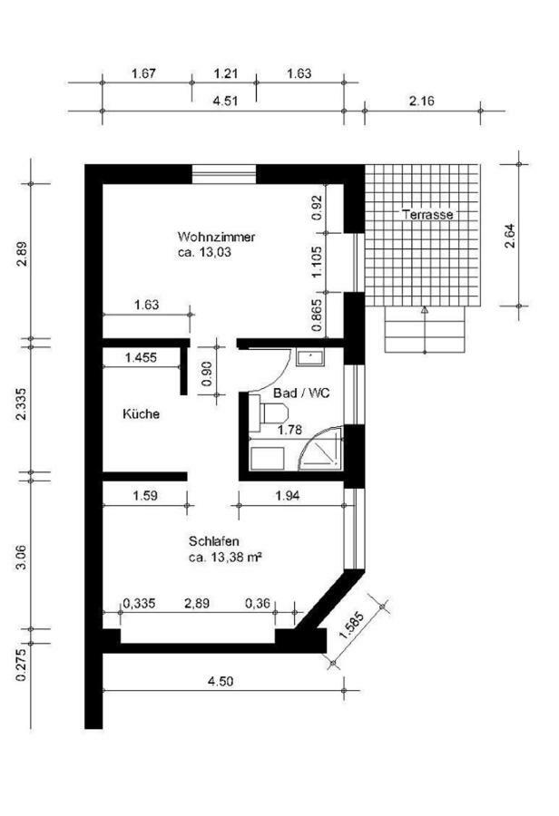 Apartmán Zur Eiche Postupim Exteriér fotografie